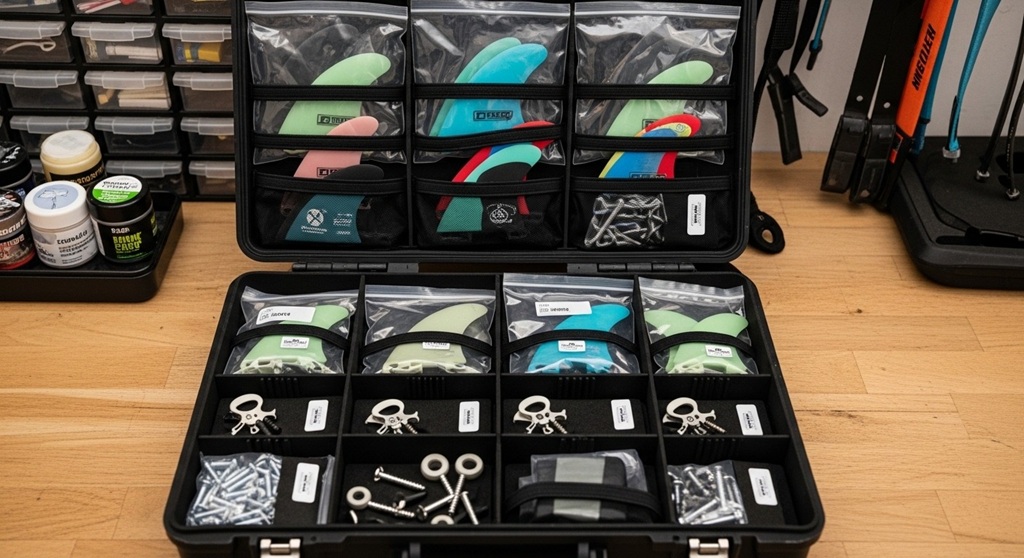 How to Keep Your Surfboard Fin Gear Organized