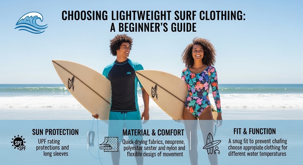 How to Choose Lightweight Surf Clothing as a Beginner