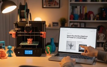 best beginner 3d printer cheap setup on desk