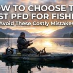 Properly fitted fishing PFD for offshore and freshwater anglers
