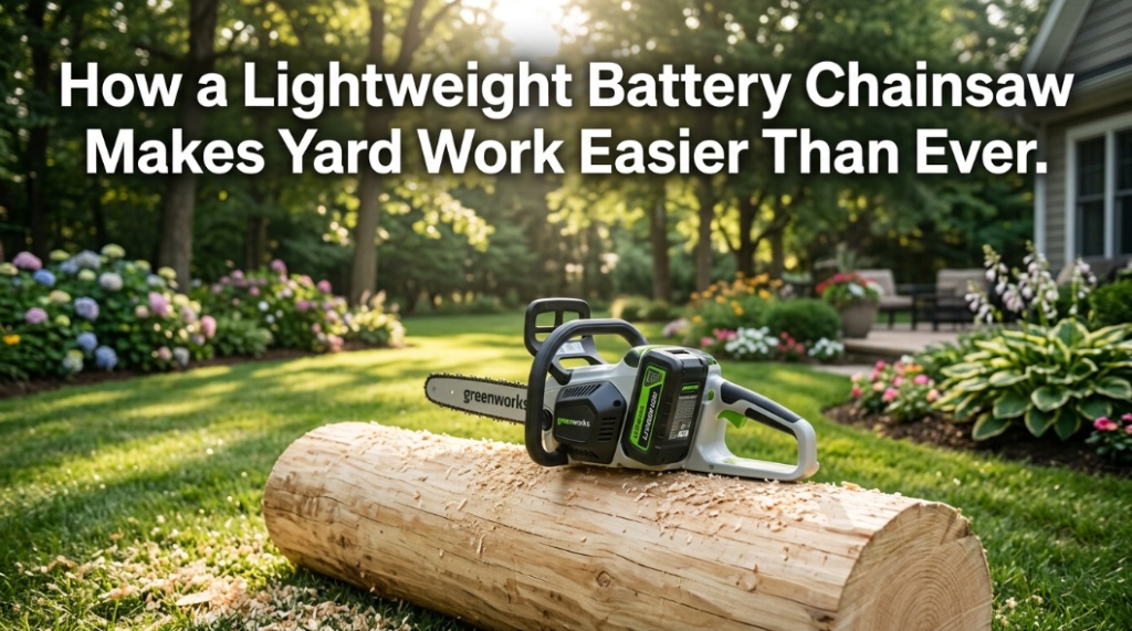 How a Lightweight Battery Chainsaw Makes Yard Work Easier Than Ever