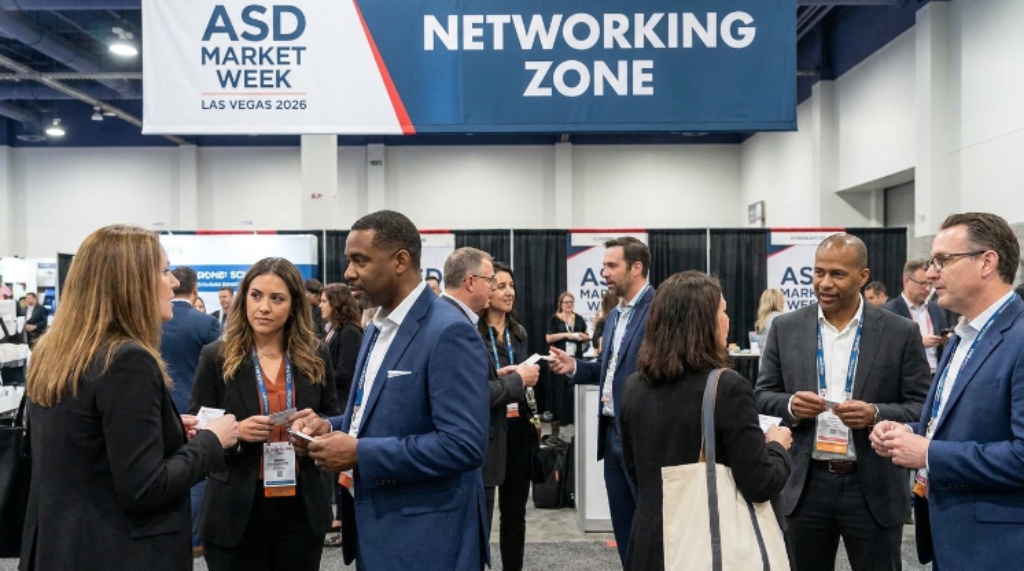 Attendees networking at ASD Market Week Las Vegas Convention Center 2026