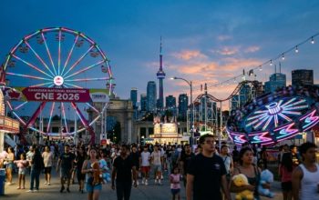 Canadian National Exhibition 2026 midway rides at Exhibition Place Toronto