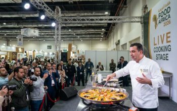 Live chef demonstration at Food Africa cooking show Cairo 2026