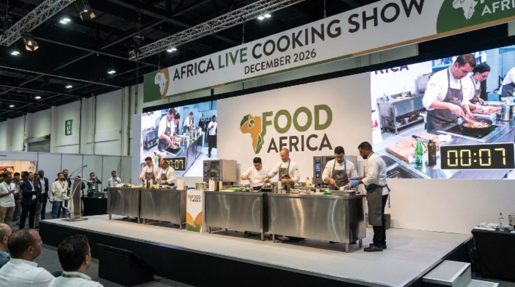 Culinary competition stage at Food Africa Live Cooking Show December 2026