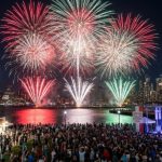 Hoboken Italian Festival 2026 fireworks over Hudson River at Sinatra Park