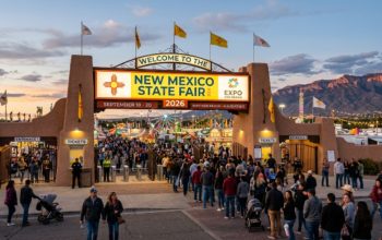 New Mexico State Fair 2026 entrance at Expo New Mexico Albuquerque September